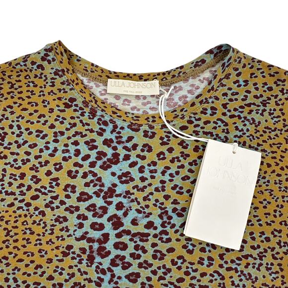 ULLA JOHNSON Estelle Leopard T-Shirt S - Picture 5 of 10